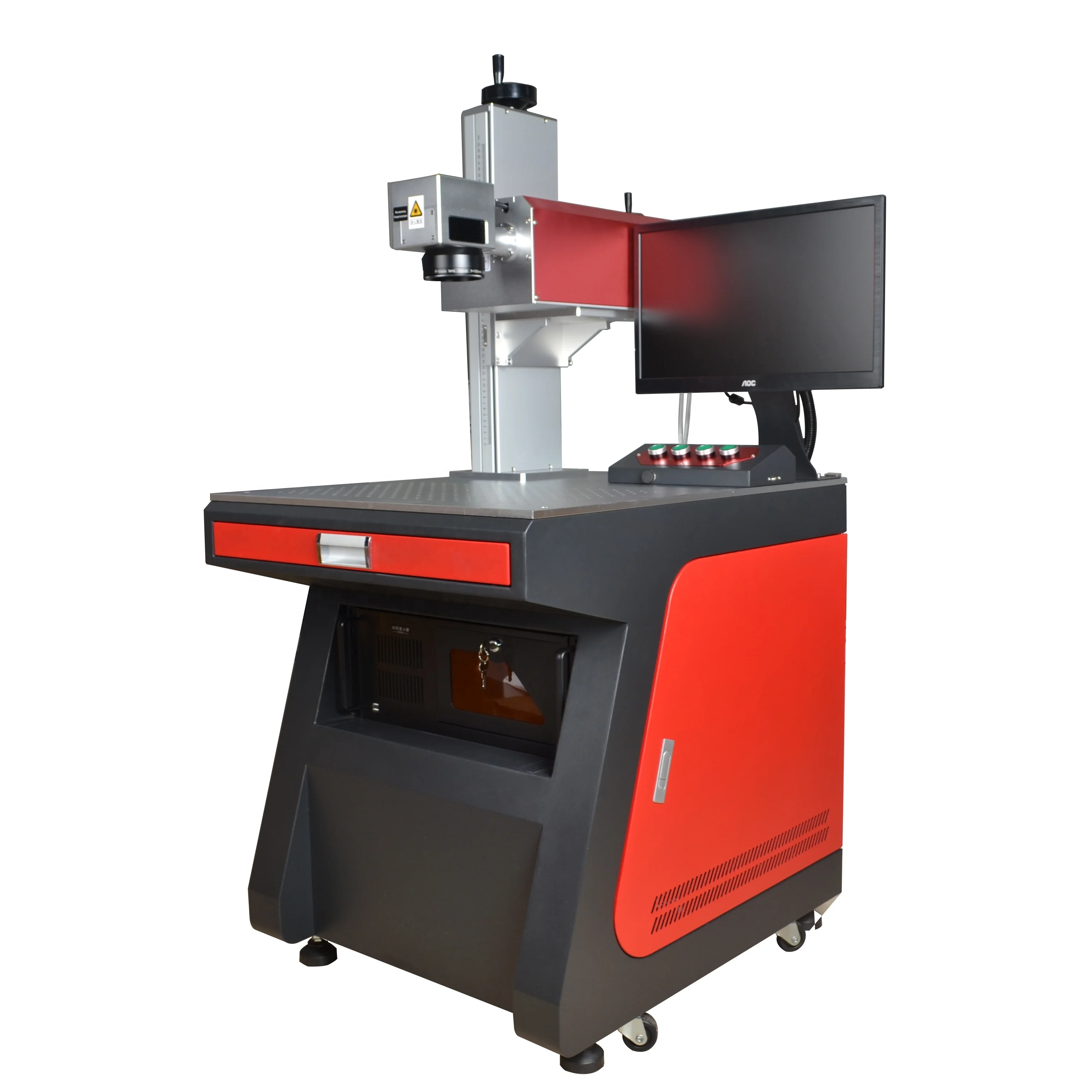 Hanniu Uv laser marking machine for glass 3w fabrics leather PVC laser marker cnc laser engraver
