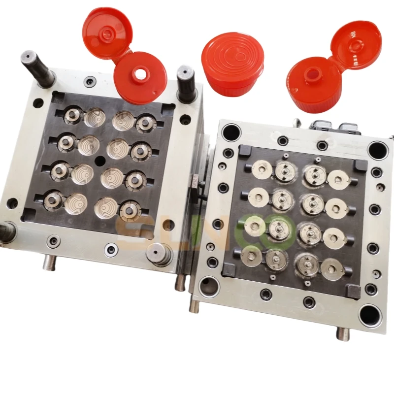 Silicone valve flip top cap mould 33mm flip top cap mould lid plastic molds