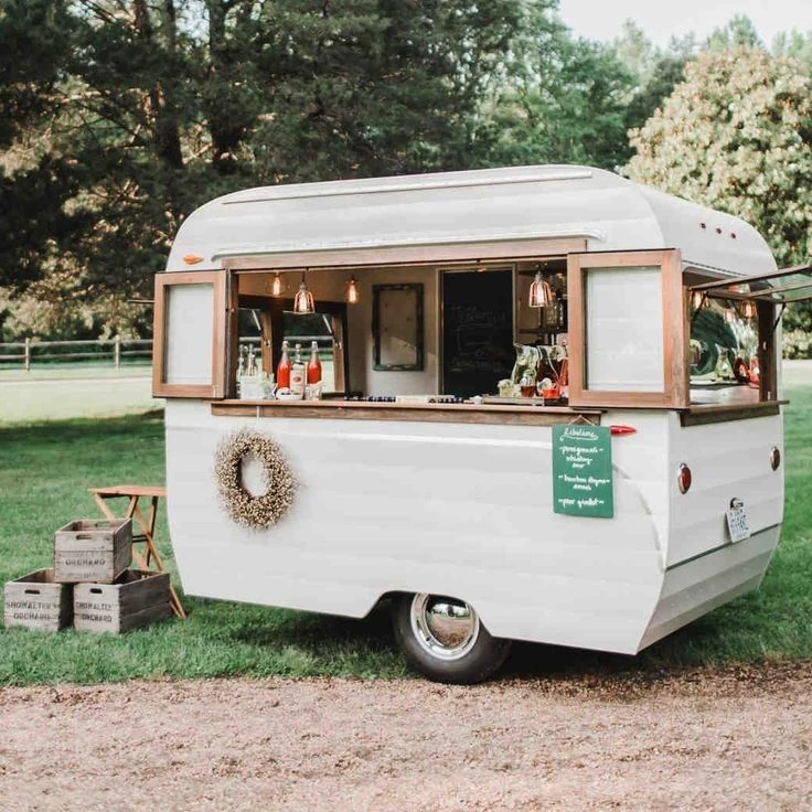 Premium wholesale price Electric Mobile Buffet Car Street Food Van BBQ Bar Trailers in China Fast Food Cart