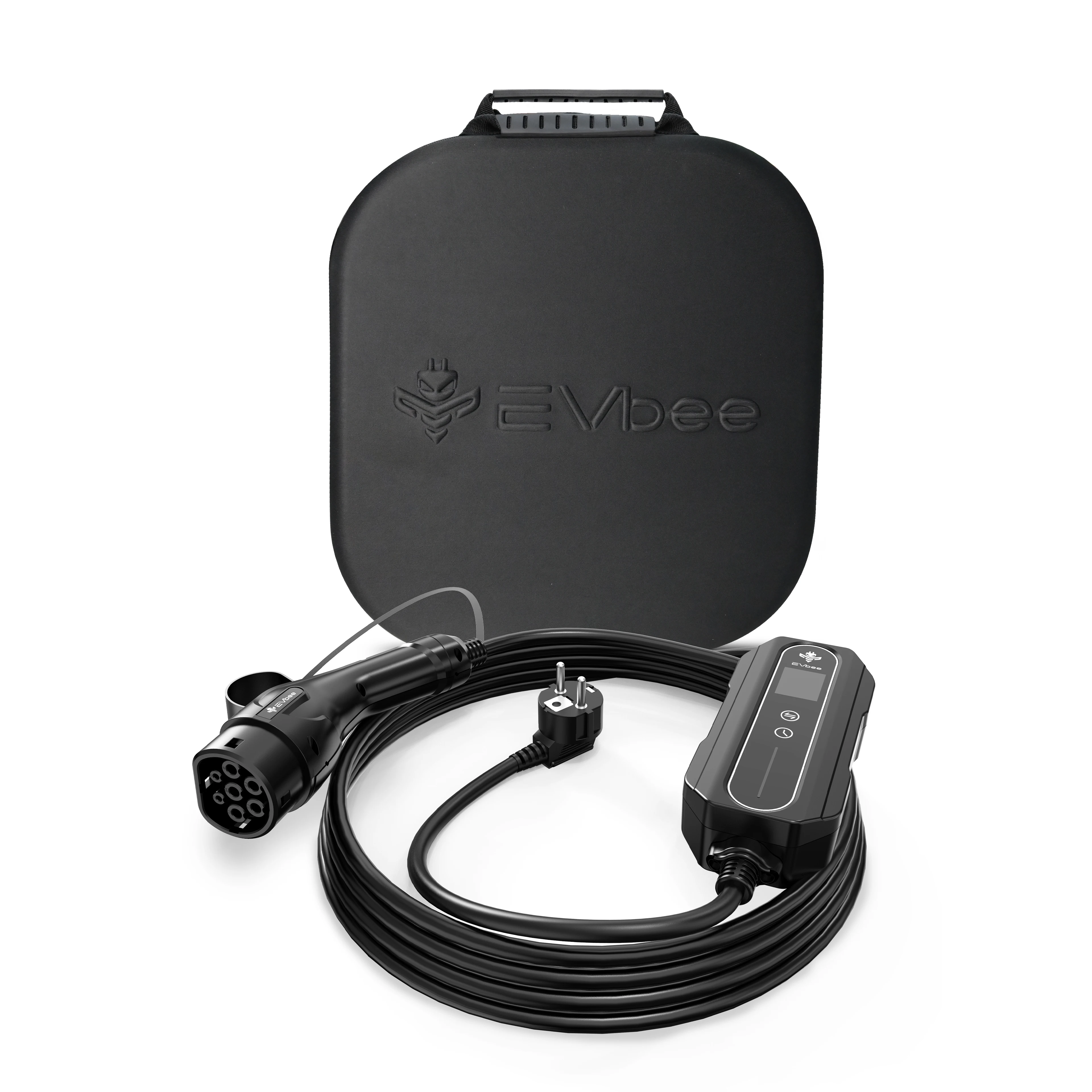 EVbee FlexCharger с 6 5 метром и зарядкой 3 кВт портативное простое в использовании мобильное зарядное устройство evhome-EV (с чехлом EVbee)