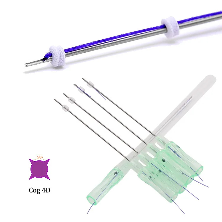 Cog 4d L игла 21 г 60 мм красота лица Корея красота уход за кожей pdo 3d 4d cog нить лифтинг и колючая против морщин pdo