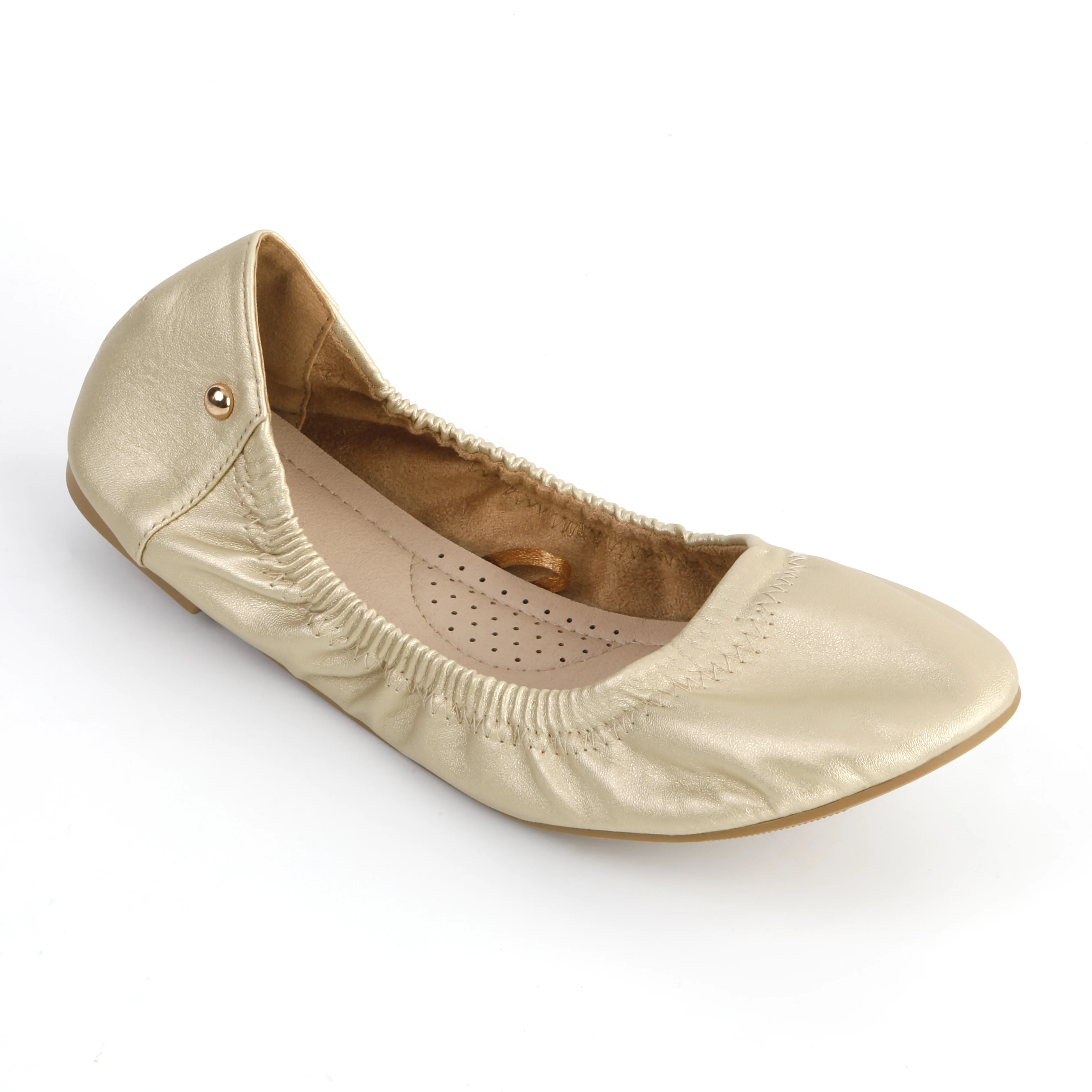 Fashion Comfortable Pure Breathable Slip On Shallow Mouth Women Flat Shoes Soft For Wedding Party Dancing