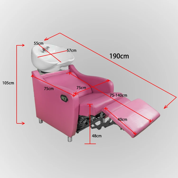 salon shampoo massage chair wide seat hairdressing shampoo bed massage hair spa head washing chair