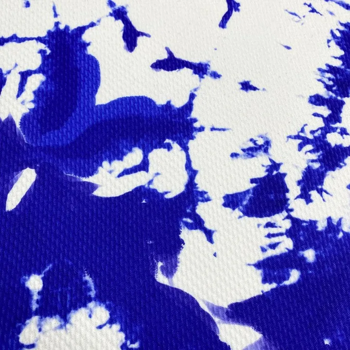 Hot Sale Blue Tie Dye Digital Printing Polyester Bullet Liverpoof Fabric for Bows