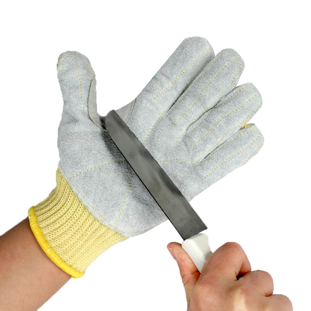 En388  Level 5 Cheap 13g Hppe Cut Proof Safety Kitchen Cry Anti Cut Resistant Gloves