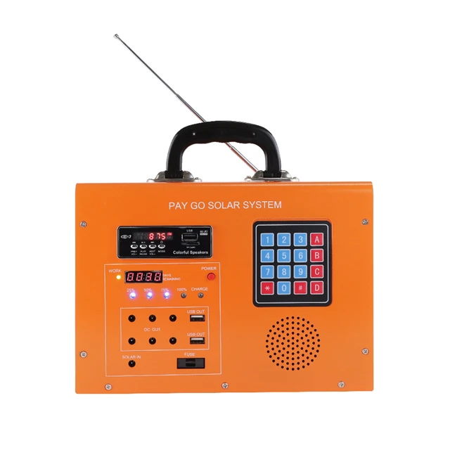 Pay As You Go 50w portable home lighting kit mini solar system off grid solar power system