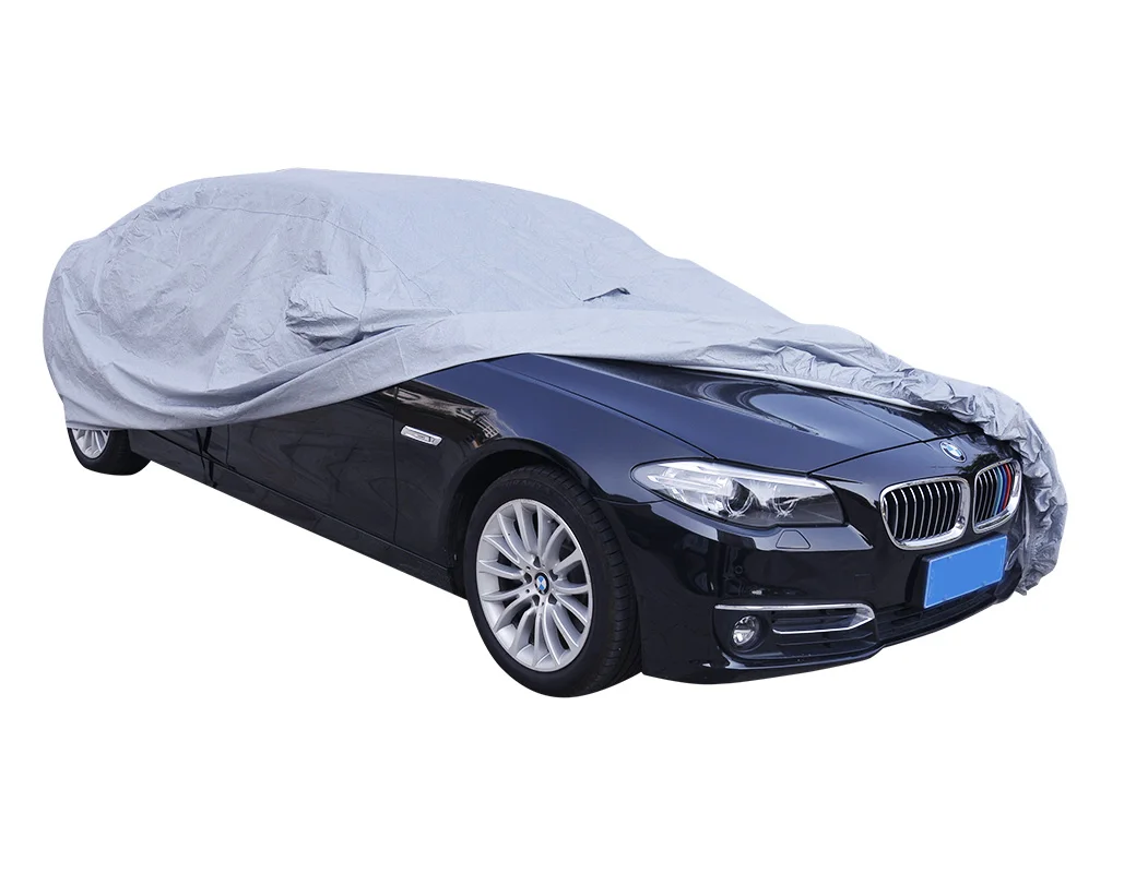 Waterproof snowproof windproof all weather scratch resistant aluminum+PEVA w.cotton outdoor Heavy Duty Car Cover for