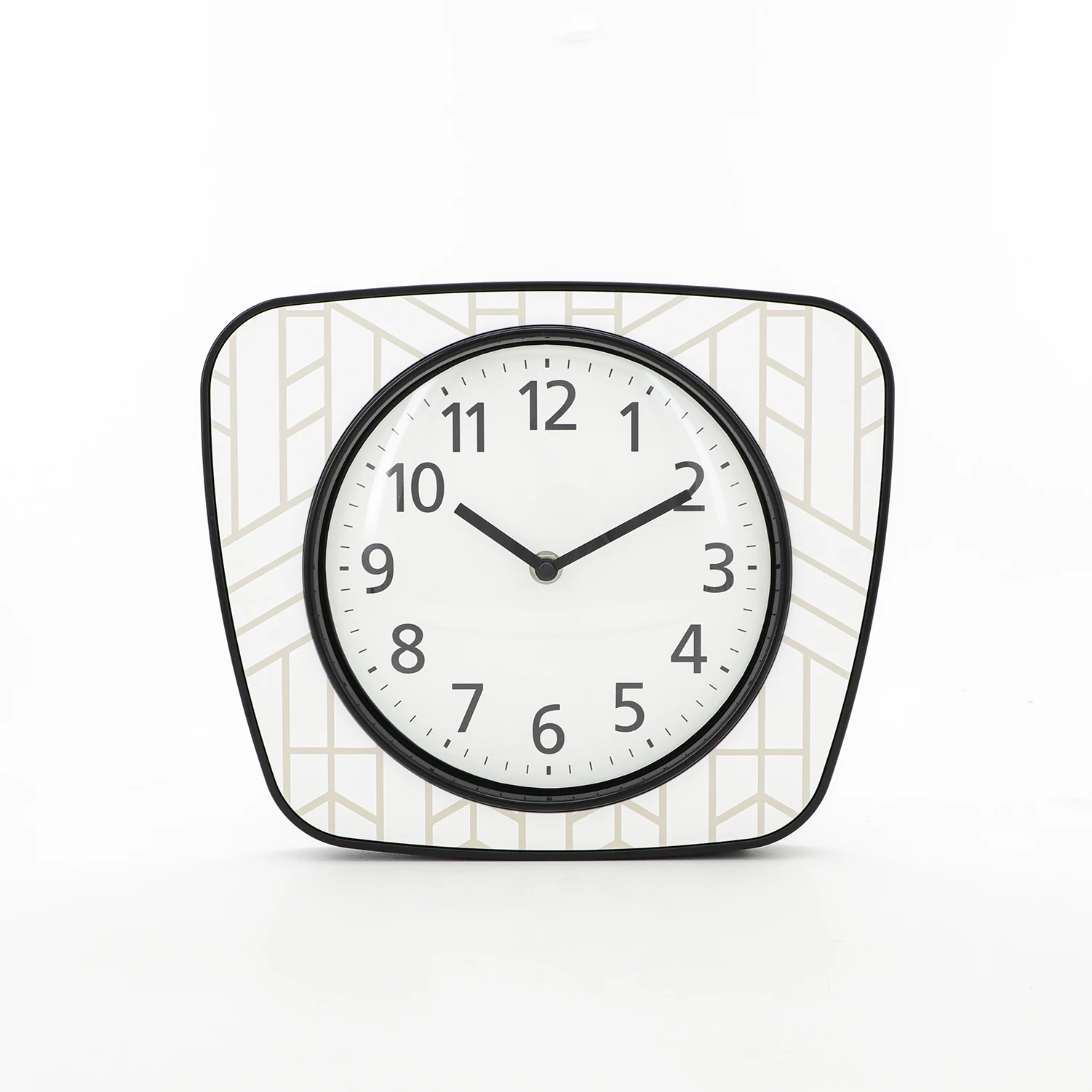 Modern Square & Rectangular Plastic Quartz Wall Clock New Design for Living Kitchen or Bedroom Decoration with Needle Display