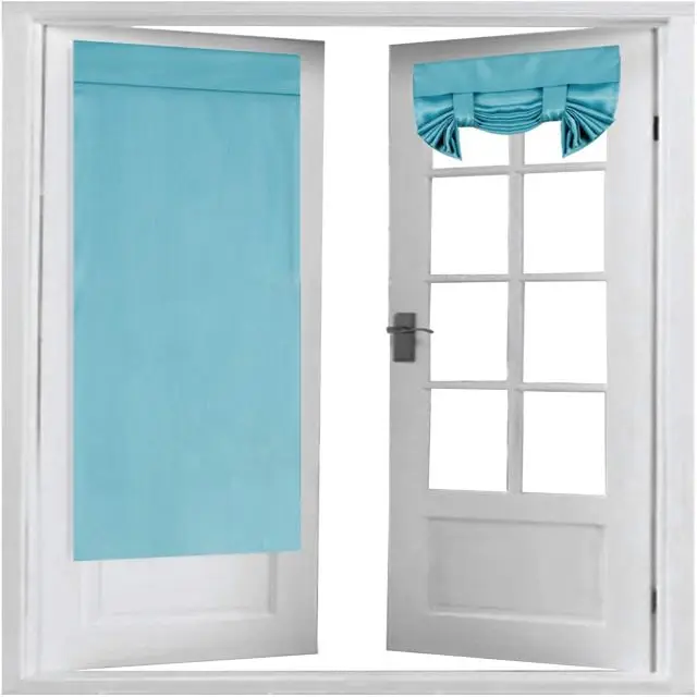 Popular Products Modern Door Panel Curtain, Wholesale Easy Installation French Door Curtain/