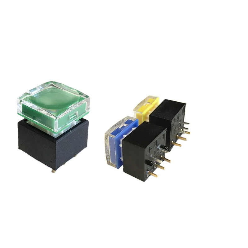 CHA factory high quality 15*15mm Security Monitoring equipment  Consumer electronics momentary push button with LED