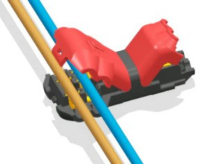 T1 quick wire connector terminal led 2pin Non Welding Stripping Butt T Car Auto