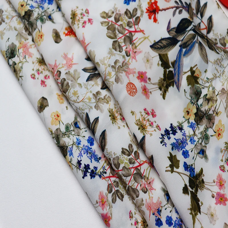 OEM / ODM Digital Printed  viscose  Fabric For Dress