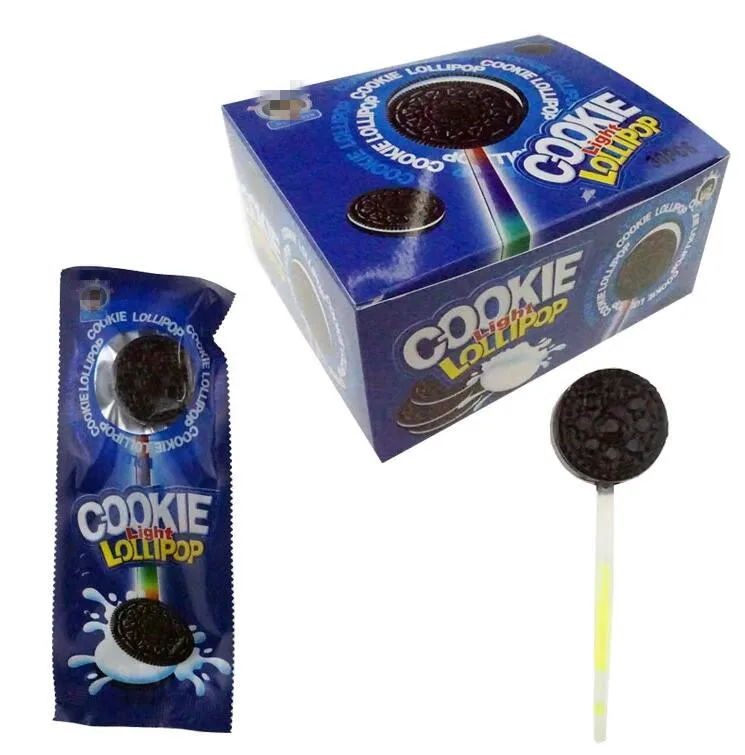 wholesale Fluorescence cookie light stick lollipop candy for OEM
