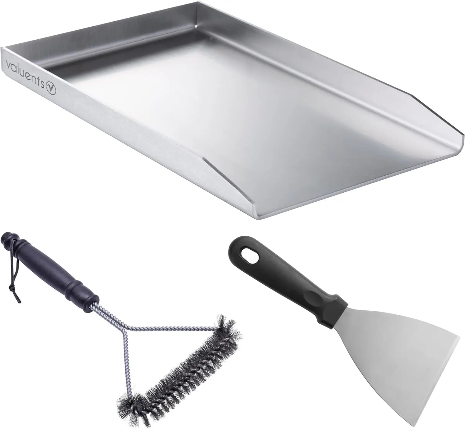 Толстая пластина для гриля Plancha из нержавеющей стали с набором аксессуаров