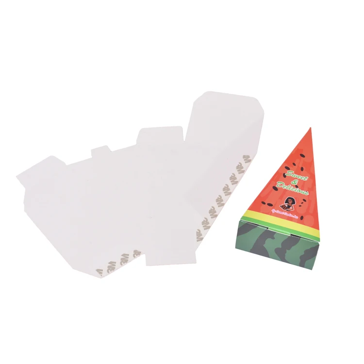 Custom Logo Creative Fruit Strawberry Watermelon Cute Shape Bonbon Packaging Box Color Empty Lolly Candy Gift Box for Kids