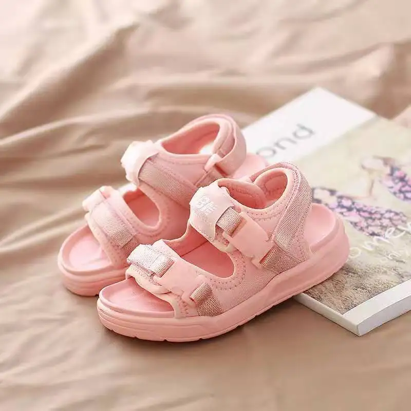
2020 Latest Design High Quality Summer Girls Shoes Children Flat Sandals Buckle 