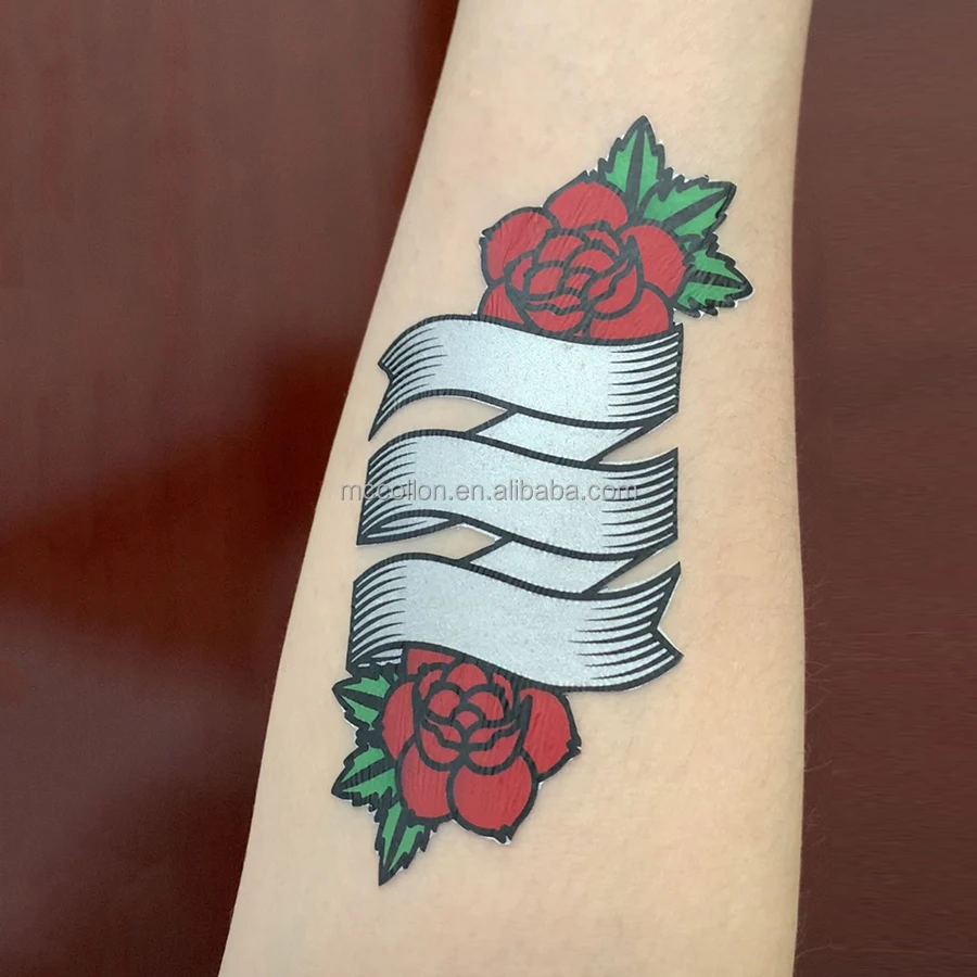 New Design Print Tattoo Transfer Paper Temporary DIY Body Art Silver Color Gold Tattoo Sticker Unique Tattoo Paper