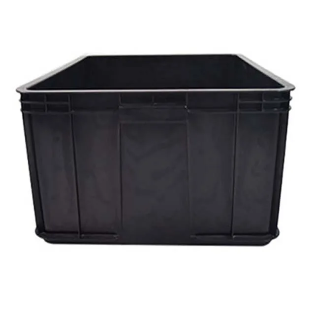 Heavy-Duty Black ESD Containers Square Stackable Antistatic Plastic Storage Tool Box Electronic Component Workshop via Injection