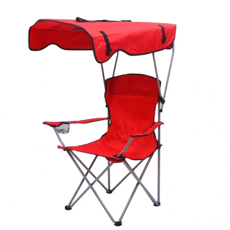 OEM Silla De Playa портативный солнцезащитный козырек Дешевое складное кресло для кемпинга с навесом пляжное кресло с тенью