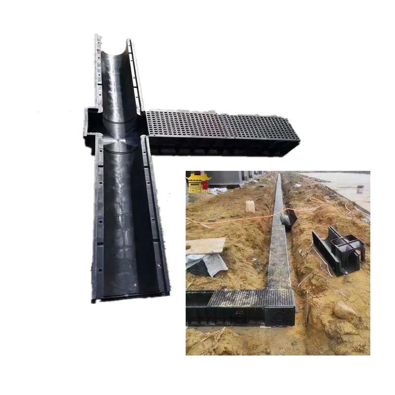 Sewerage System Rain Water Drainage Ditch Underground Engineering Plastic Sewer Gutter Water Purification Drainage Ditch