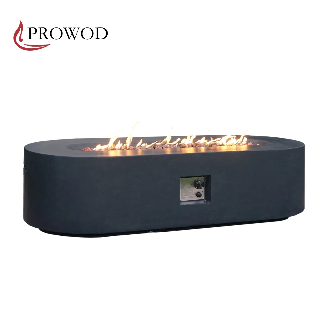 Backyard Large Size Concrete Fireplace SUS 304 Burner 55000BTUS Outdoor Propane Gas Fire Table