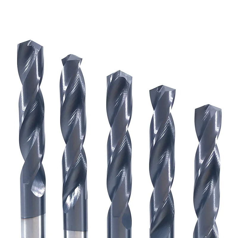 JR127 CNC Straight Shank coating Twist Drill 2mm-2.5mm HRC65 Carbide deep hole Drill Bits