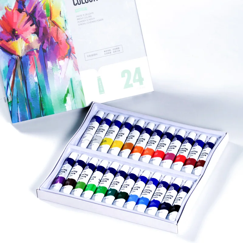 Popular wholesale set bulk Eco-friendly WaterColor Art Craft watercolor painting /gouache paints