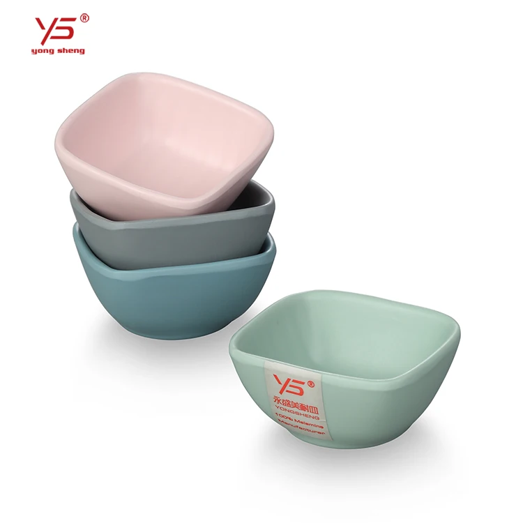 Catering Stackable Melamine Matte Square Reusable Soy Sauce Dish