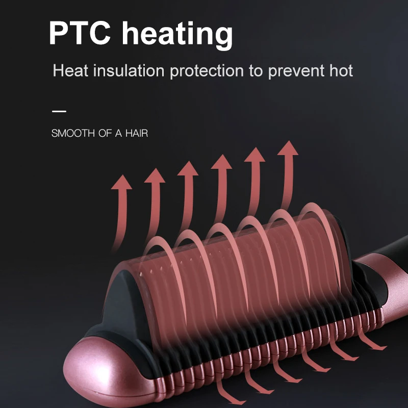 
KSKIN Professional 6 gear regulation Ionic Brush Anti Scald Static hair straightener 