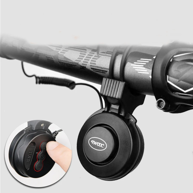 
Top Fashion Anti-Theft Usb Rechargeable Bicycle Cycling Handlebar Electric Horns Bicycle Electric Horn 