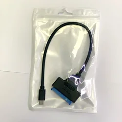 USB C to SATA Adapter - External Hard Drive Connector for 2.5' SATA Drives - SATA SSD / HDD to USB C Cable (USB31CSAT3CB) Black