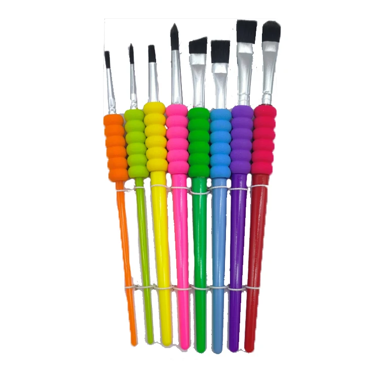 Factory Custom Acrylic Paint Professional Artist Oil Paint Brush Types Bristle Hair Chalk Artist Brush