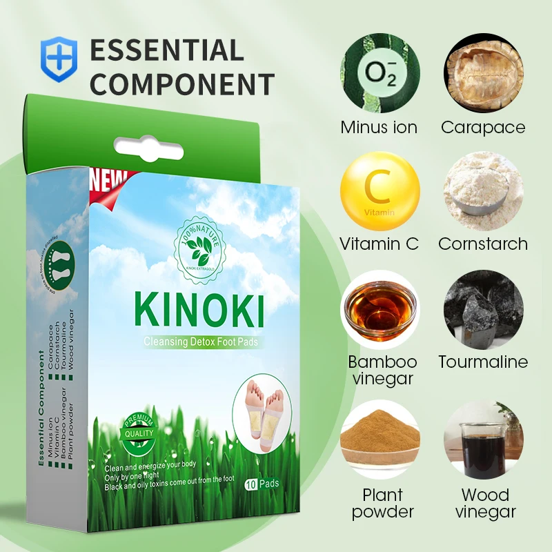 Foot Patch  Detox foot patch 10 pcs/box cleaning detox and detoxification promotes circulation in the body