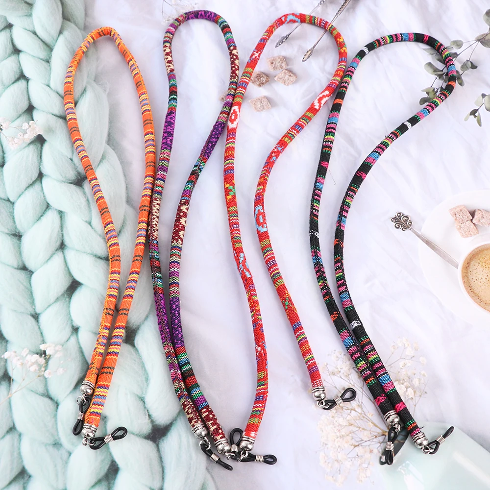 Glasses Chain Holders Ethnic Style Rope Eyewear Lanyard Retainer Cord Sunglasses Strap For Women
