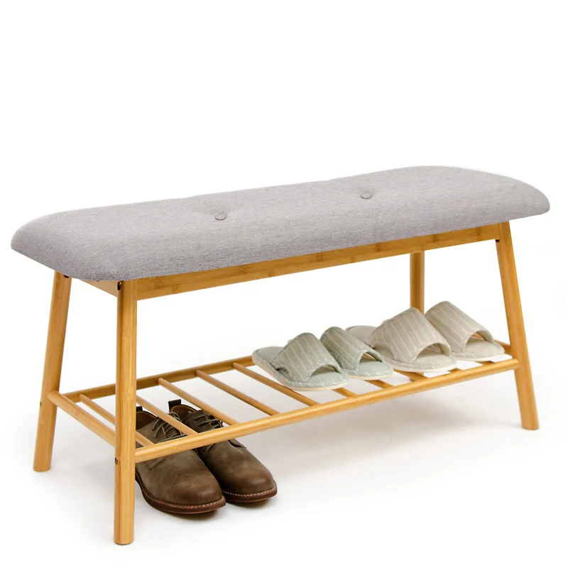 Sunbowind Eco-friendly Bamboo Shoe Bench