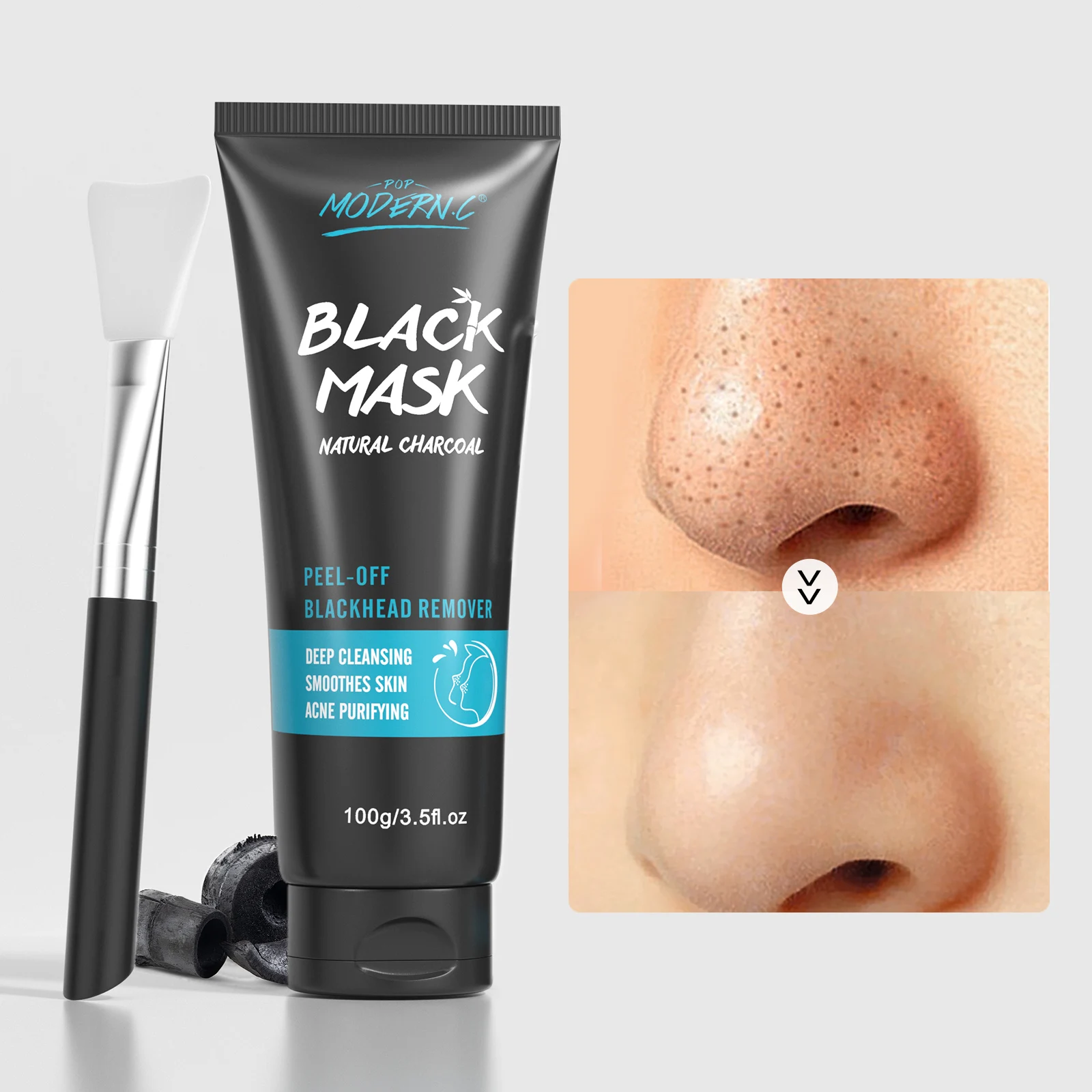 Oem/odm Wholesale Black Head Remover Gel Activated Charcoal Face Mask