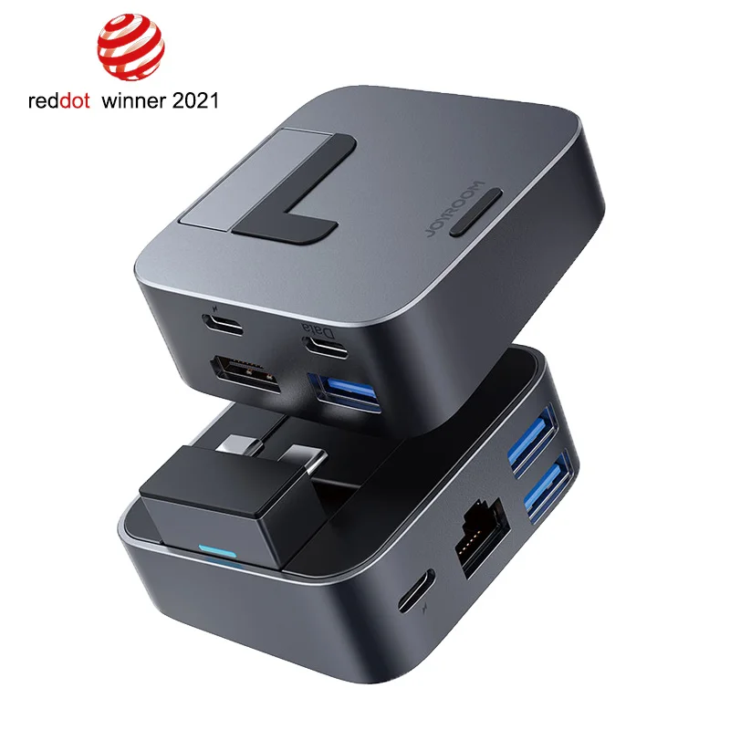 Usb-концентратор JOYROOM Usb 3 0 8K HD Thunderbolt быстрая зарядка PD 100 Вт 8 в 1 магнитная док-станция