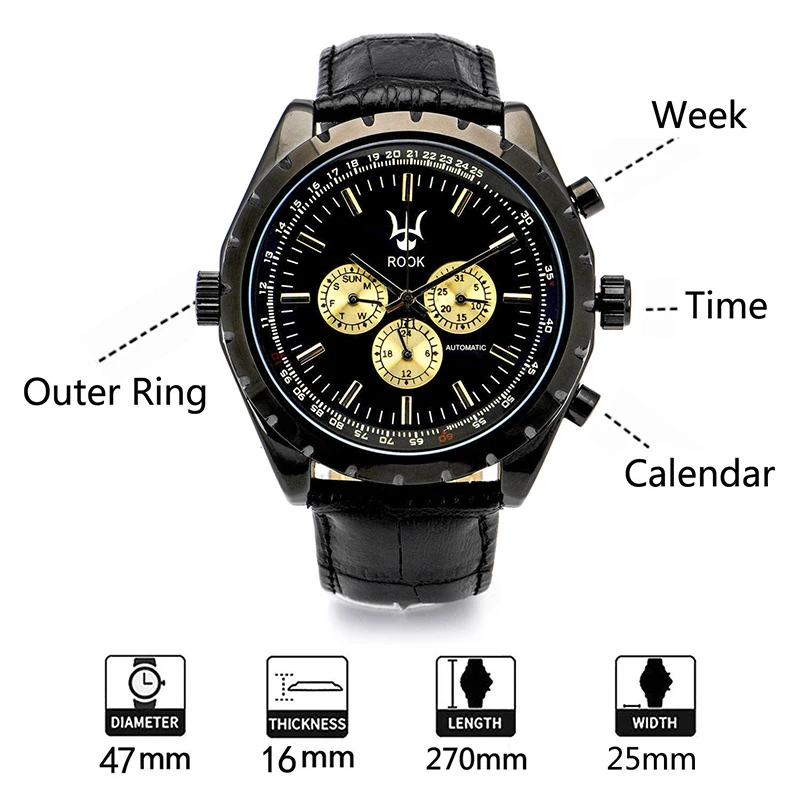 Chinese mechanical watches hollow transparent Men automatic antique mechanical skeleton watch