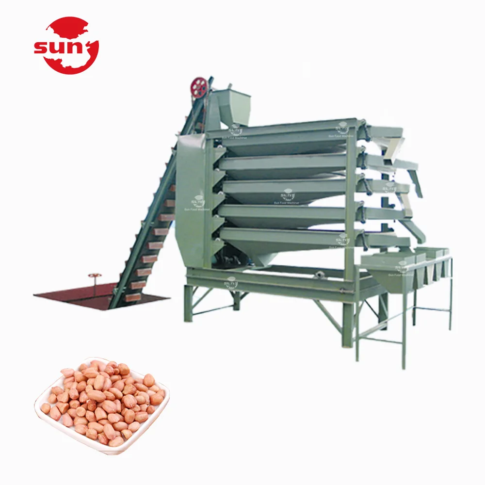Continuous automatic nuts grader machine groundnut cashew pistachio grading peanuts machine