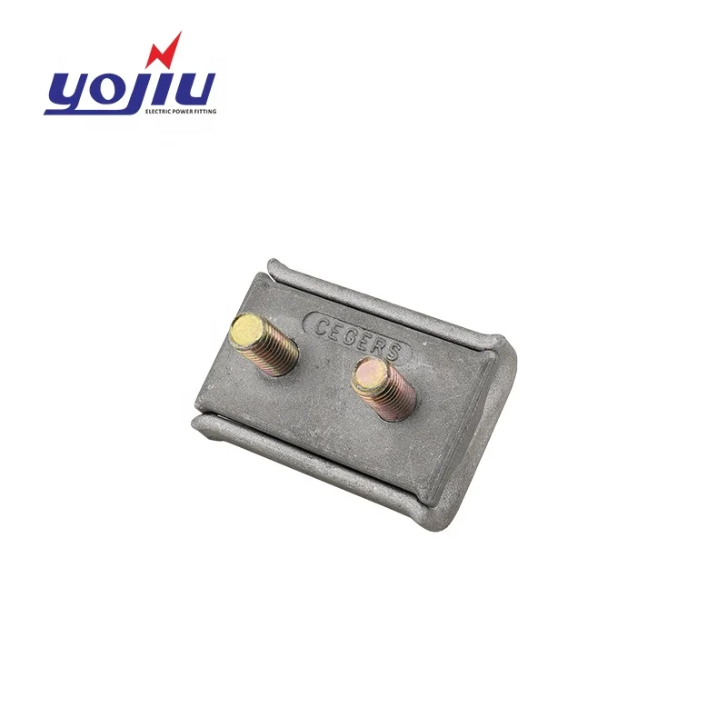 AJBL-2B Power Cable Connector With Aluminium Bolt Parallel Groove Clamp Polished Finish Metric System