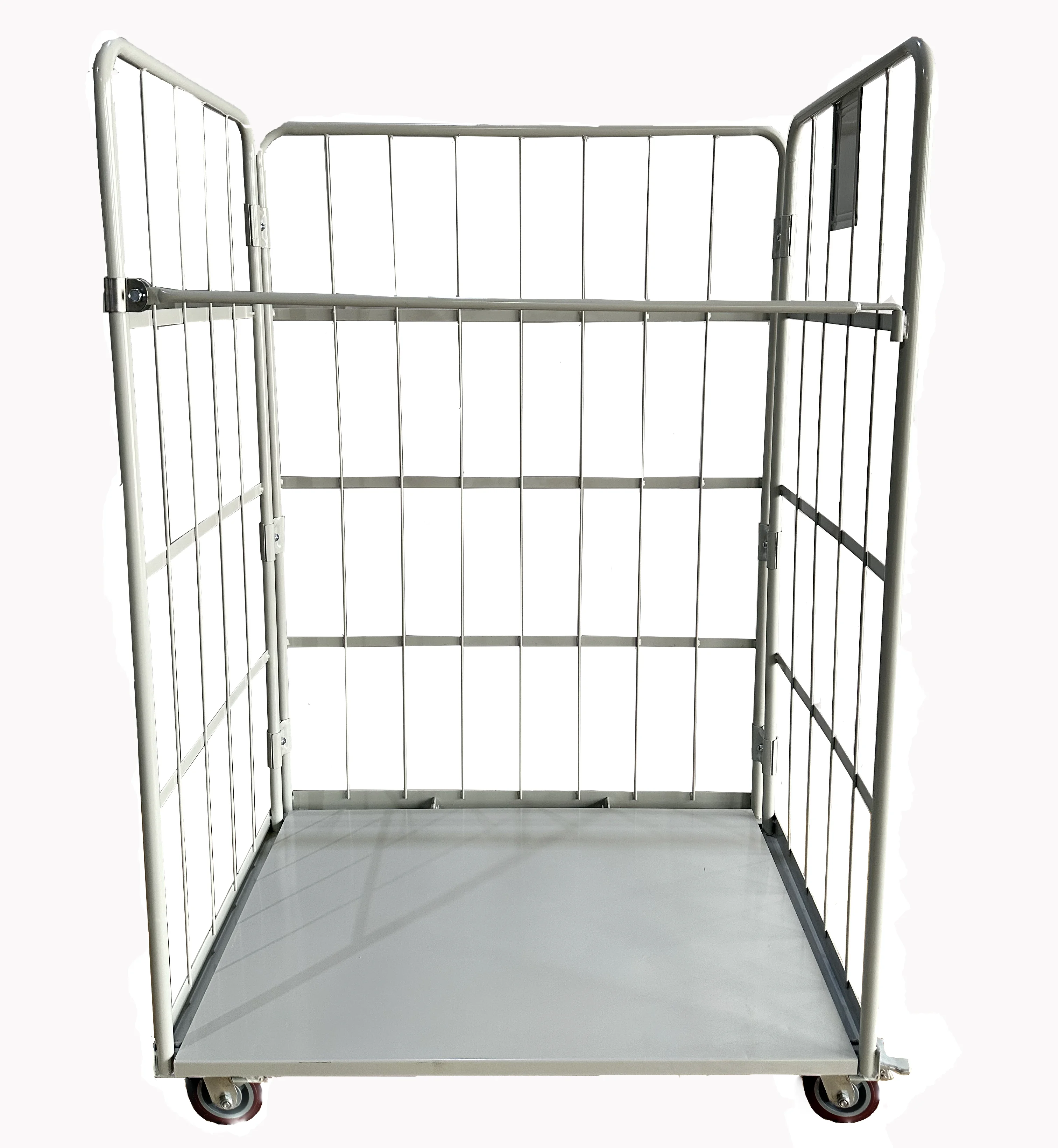 950x800x1700mm roll container steel wire mesh trolley cage Roll Cage Trolley for metal warehouse storage
