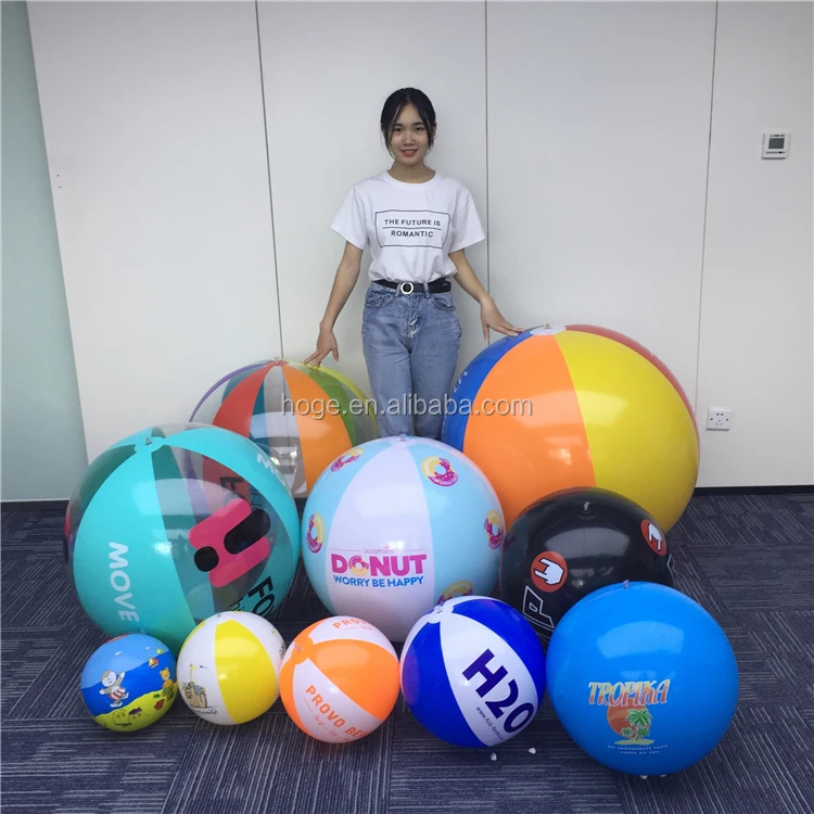 Jumbo Colourful PVC 100cm Inflatable Beach Ball For Promotion