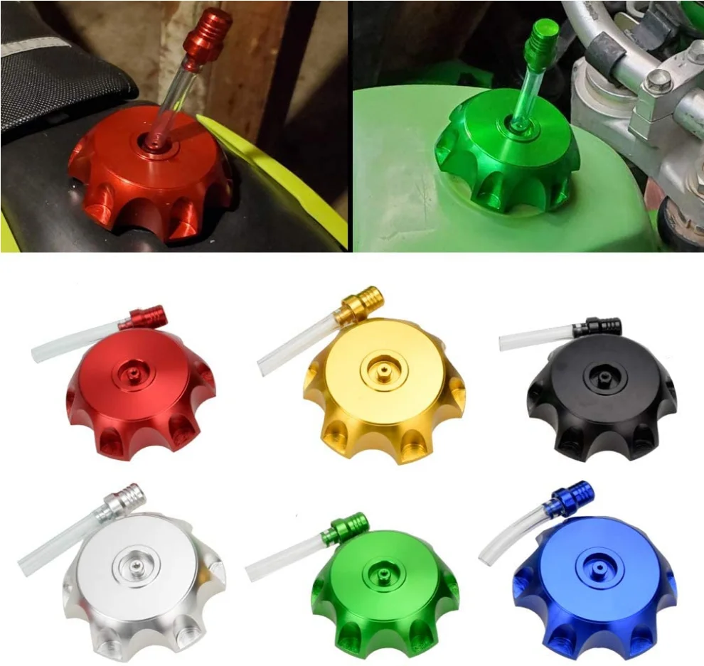 CNC Aluminum Gas Fuel Tank Cap with Breather Valve For SSR 125 Taotao