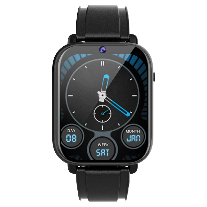 Rogbid King Android 9.1 4GB 128GB Dual Chip Dual Mode Quad Core Smartwatch Men 1.75 IPS Display GPS WIFI Ceramic