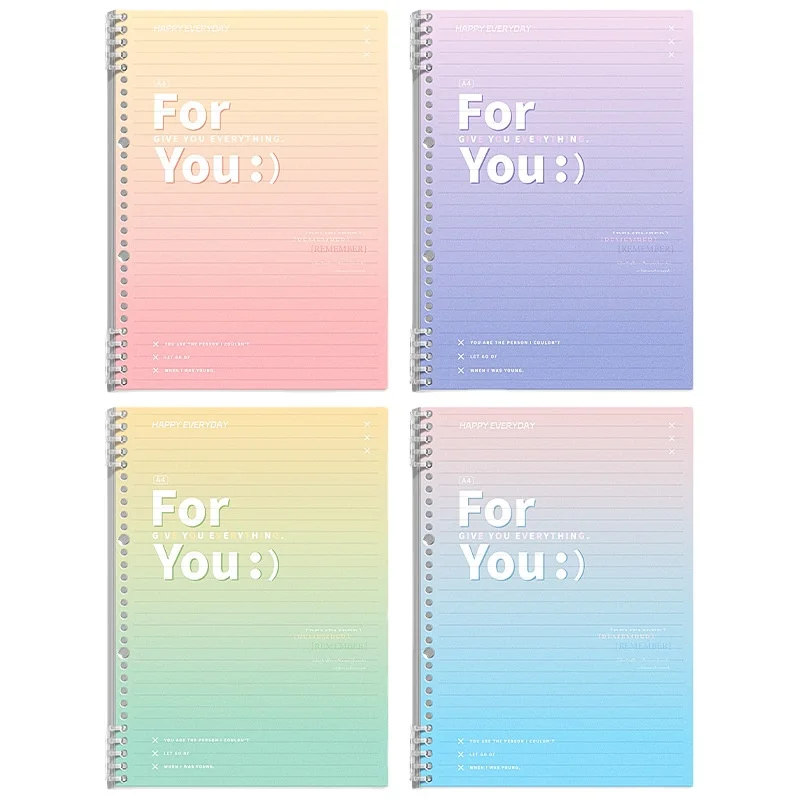 wholesale   New Original  A5 Loose Leaf Notebook Pvc Cover Binder 60 pages