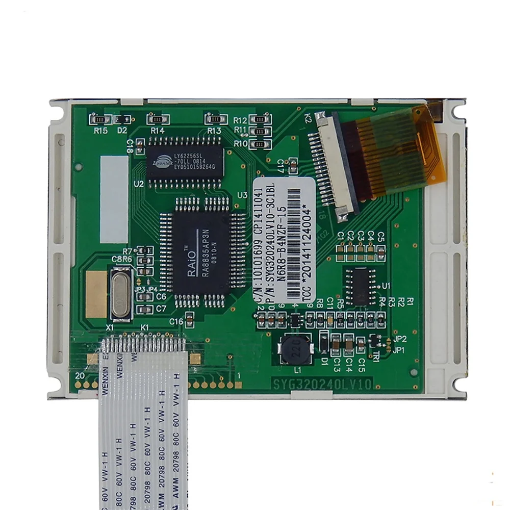 Sunlight readable 3.8 inch 320x240 graphic dot matrix lcd 8 bit parallel cog display module