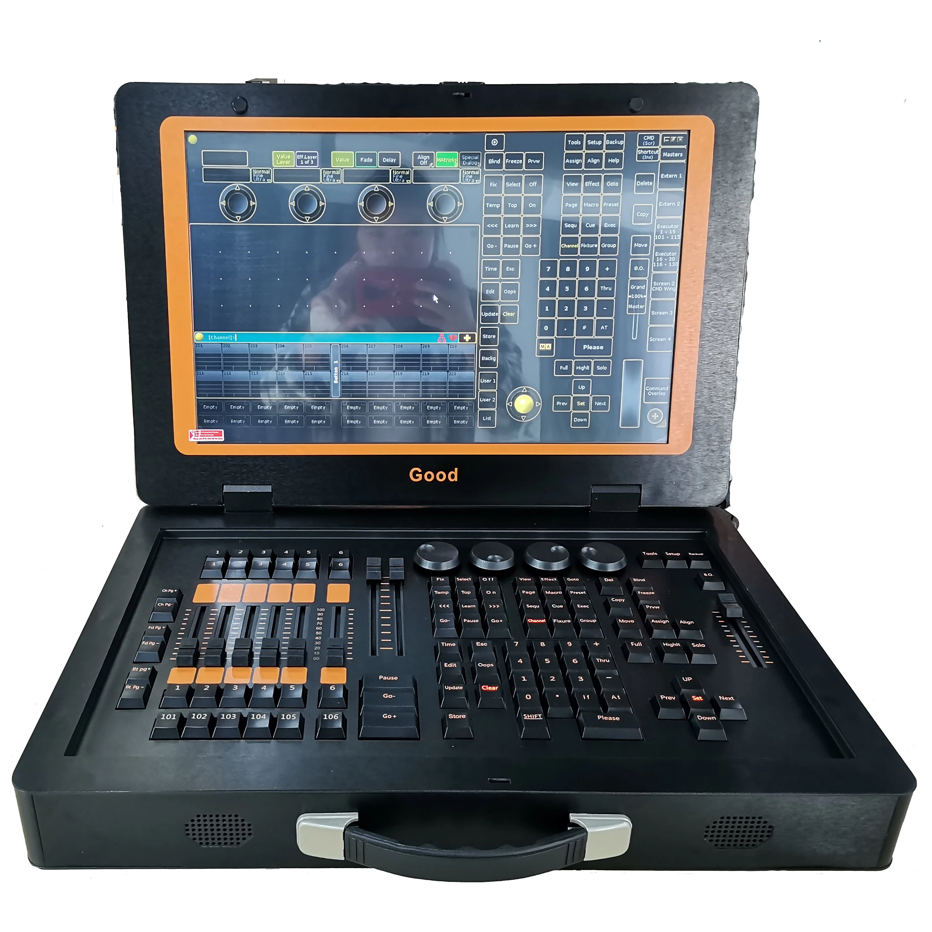 wholesale factory manufacture LapTop console Disco dmx 512 light console / dj console/ dmx light controller
