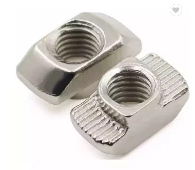 China factory M4 M5 M6 M8 Stainless Steel T Slot Nut Hammer Head Fastener Nut for Aluminum Profile T Nuts