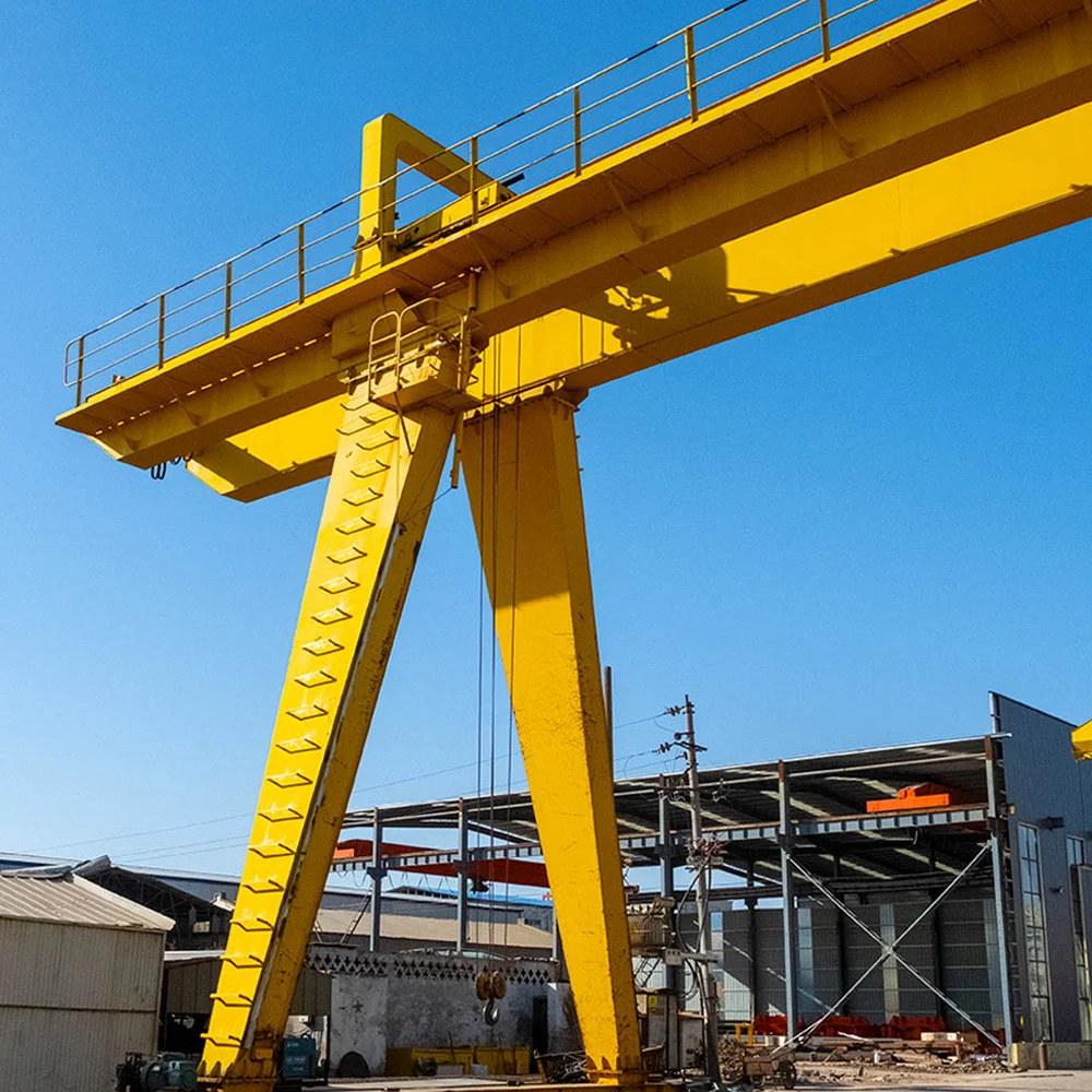 Double Girder Traveling Gantry Crane with Hoist for Outdoor Construction