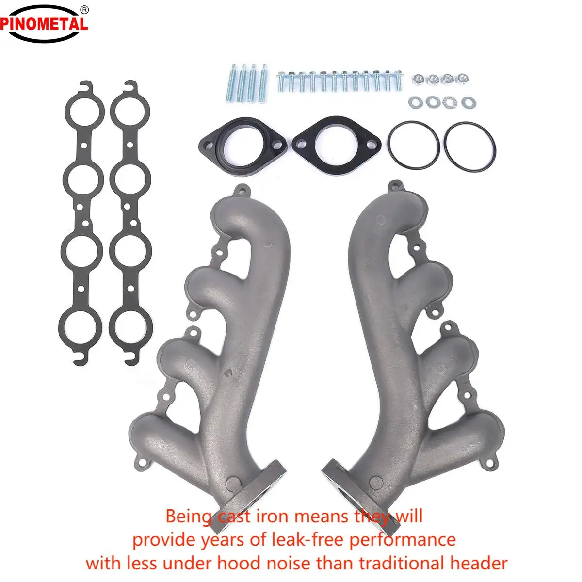 LS Swap чугунный выпускной коллектор 9988-R-BLEM совместим с Chevy LS1 LS2 LS3 4.8L 5.3L 6.0L